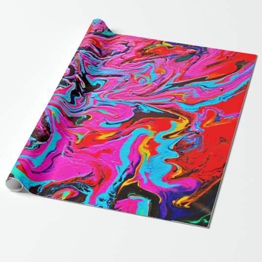 Abstract Art, Background, Hand Painting, Fluid Ar Geschenkpapier (Ungerollt)