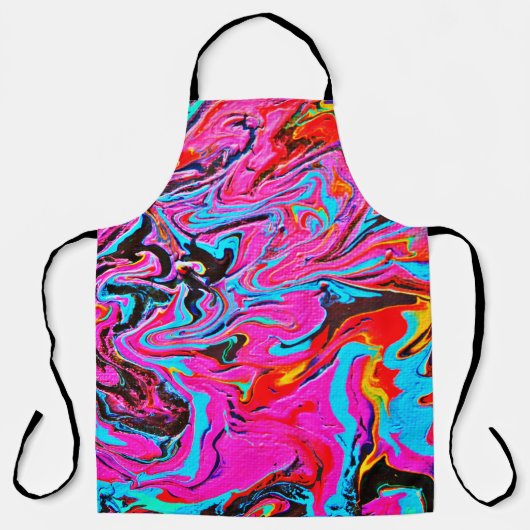 Abstract Art, Background, Hand Painting, Fluid Ar Schürze (Vorderseite)