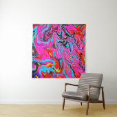 Abstract Art, Background, Hand Painting, Fluid Ar Wandteppich (Beispiel (Horizontal))