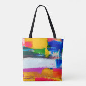 Abstract art background. Modern art. Multicolored Tasche (Rückseite)