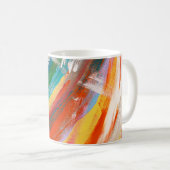 Abstract art background oil paint brush strokes. o kaffeetasse (VorderseiteRechts)