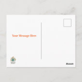 Abstract Art Birthday Invitation Postkarte (Rückseite)