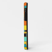 Abstract Art Black Yellow | Orange Blue Squares Case-Mate iPhone Hülle (Hinten/Links)