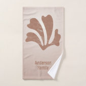Abstract Art Brown Algae, Kelp Badhandtuch Set (Handtuch)