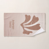 Abstract Art Brown Algae, Kelp Badhandtuch Set (Handtuch)