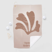 Abstract Art Brown Algae, Kelp Golfhandtuch (Insitu)