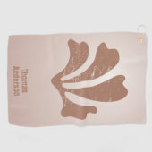 Abstract Art Brown Algae, Kelp Golfhandtuch (Horizontal)