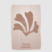 Abstract Art Brown Algae, Kelp Golfhandtuch (Vorderseite)