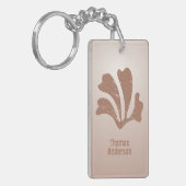 Abstract Art Brown Algae, Kelp Schlüsselanhänger (Vorderseite links)