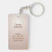 Abstract Art Brown Algae, Kelp Schlüsselanhänger (Rückseite)