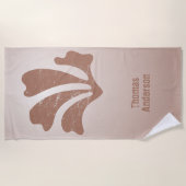 Abstract Art Brown Algae, Kelp Strandtuch (Vorderseite)