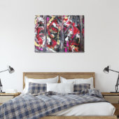 Abstract Art Canvas Print Leinwanddruck (Insitu (Schlafzimmer))