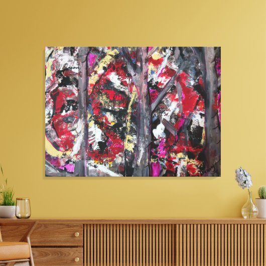 Abstract Art Canvas Print Leinwanddruck (Insitu (Wohnzimmer))