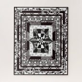 Abstract Art Challenging Black White Super Detail Puzzle (Vertikal)