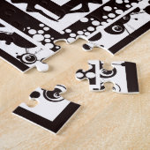 Abstract Art Challenging Black White Super Detail Puzzle (Seite)