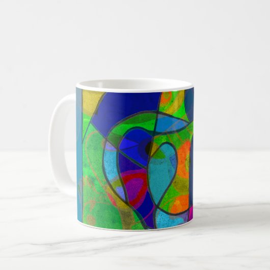 abstract art coffee mug "abstract6" kaffeetasse (Vorderseite Links)