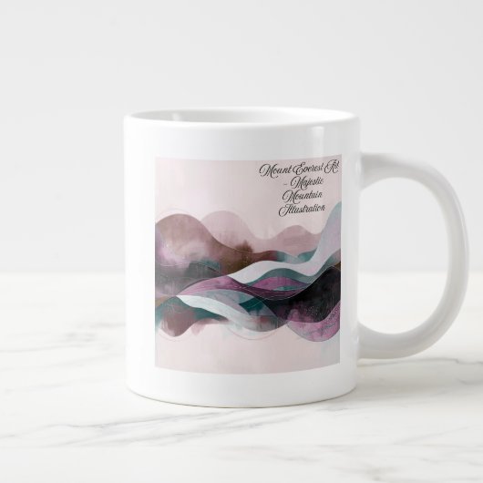 Abstract Art Design | Modern Minimalist Jumbo-Tasse (Rechts)