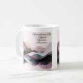 Abstract Art Design | Modern Minimalist Kaffeetasse (Vorderseite Links)