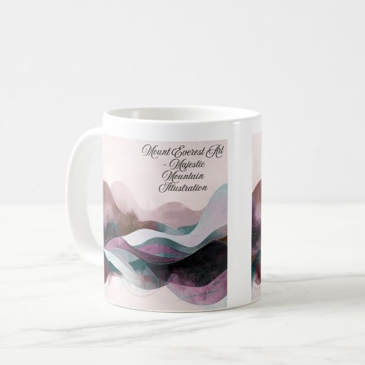 Abstract Art Design | Modern Minimalist Kaffeetasse (Vorderseite Links)