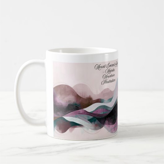 Abstract Art Design | Modern Minimalist Kaffeetasse (Links)
