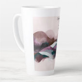 Abstract Art Design | Modern Minimalist Milchtasse (Linke Ecke)