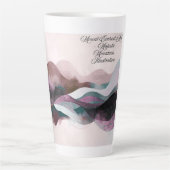 Abstract Art Design | Modern Minimalist Milchtasse (Vorderseite)