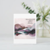 Abstract Art Design | Modern Minimalist Postkarte (Stehend Vorderseite)