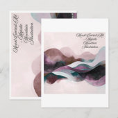 Abstract Art Design | Modern Minimalist Postkarte (Vorne/Hinten)