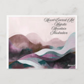 Abstract Art Design | Modern Minimalist Postkarte (Rückseite)