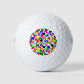 Abstract Art Design Personalised Golfball (Vorderseite)
