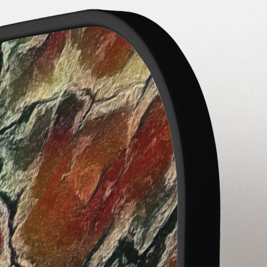 Abstract Art Earth Tones Pattern Pickleball Schläger (Linke Seite)