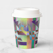 Abstract Art Elemental Birthday Party Pappbecher (Rechts)