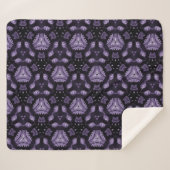 Abstract art eyes and diamond watercolour pattern  sherpadecke (Vorderseite (Horizontal))