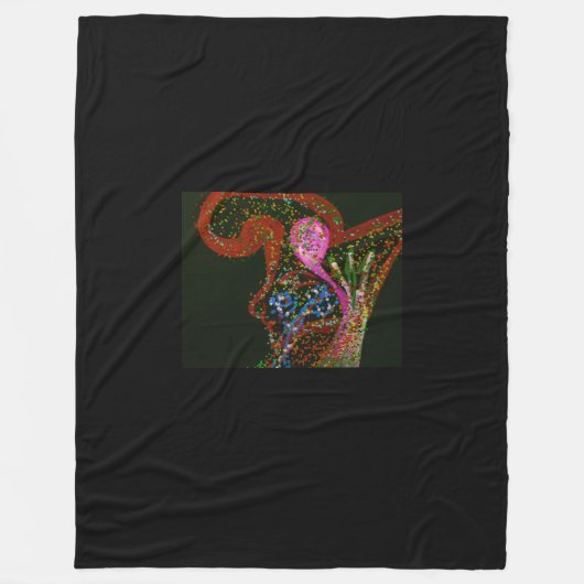 Abstract Art Fleece Blanket (Vorderseite)