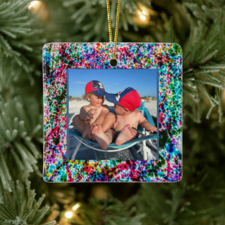 Abstract Art Frame for Your Photo on a Keramikornament