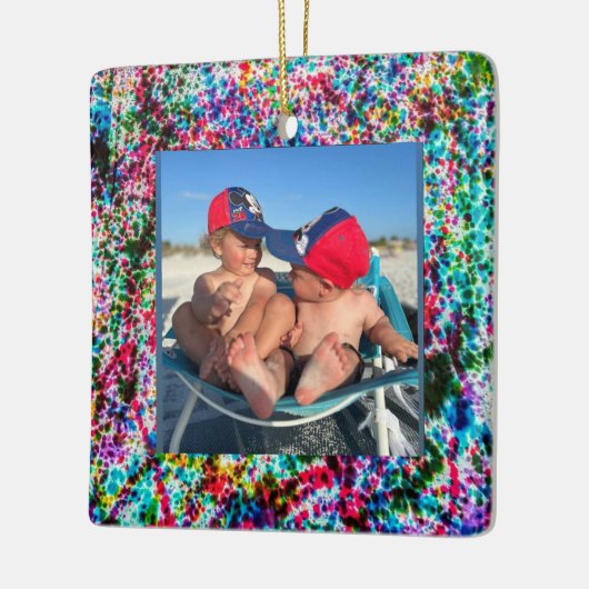 Abstract Art Frame for Your Photo on a  Keramikornament (Links)