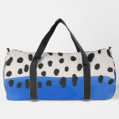 Abstract art minimal Monogram retro blue Duffle Bag (Rückseite)