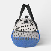 Abstract art minimal Monogram retro blue Duffle Bag (Rechts)