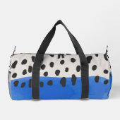 Abstract art minimal Monogram retro blue Duffle Bag (Rückseite)