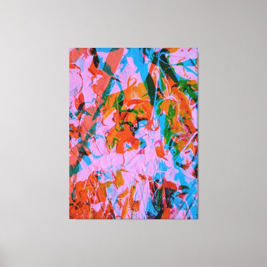 Abstract art mixed media  leinwanddruck (Vorderseite)