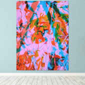 Abstract art mixed media  leinwanddruck (Insitu (Holzboden))