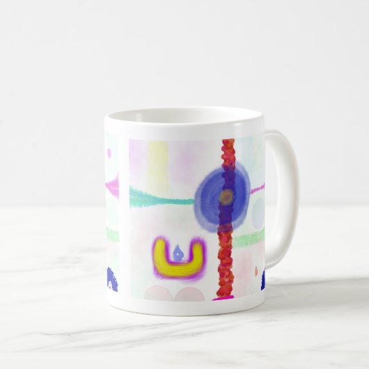 Abstract Art Mug Kaffeetasse (VorderseiteRechts)