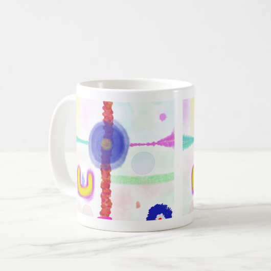Abstract Art Mug Kaffeetasse (Vorderseite Links)