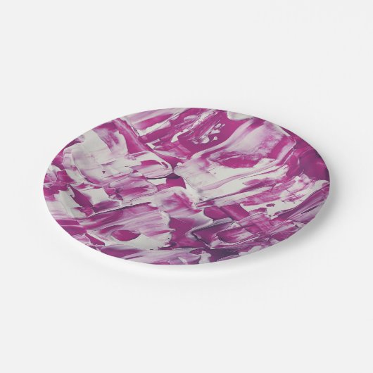 Abstract art Pappteller (Schrägansicht)