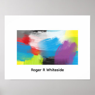 Abstract art print 3 by Roger R Whiteside Poster