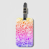 Abstract Art Random Blobby Shapes Gepäckanhänger (Vorderseite Vertikal)