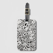 Abstract Art Random Blobby Shapes Gepäckanhänger (Vorderseite Vertikal)