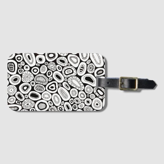 Abstract Art Random Blobby Shapes Gepäckanhänger (Vorderseite (Horizontal))