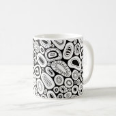 Abstract Art Random Blobby Shapes Kaffeetasse (VorderseiteRechts)
