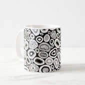 Abstract Art Random Blobby Shapes Kaffeetasse (Vorderseite Links)